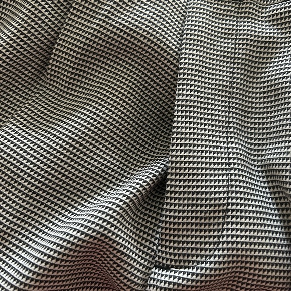 Club Monaco Black White Microcheck Wide Leg Dress Pants Fall Winter Size 2 - Picture 5 of 8